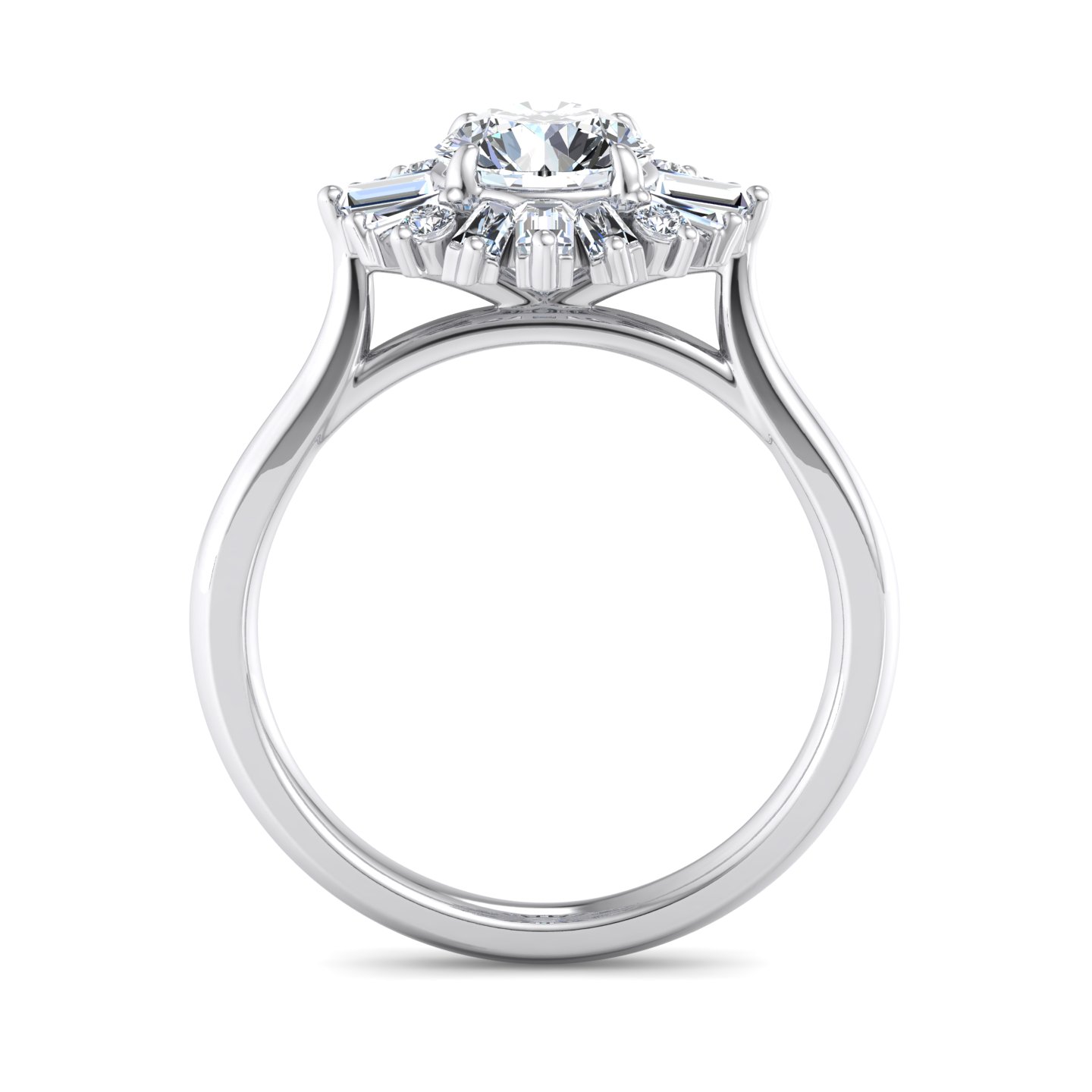 Korman Signature Alice Ballerina Halo Ring Setting